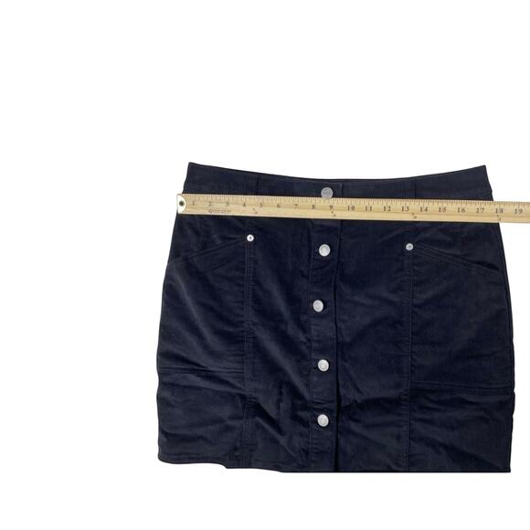 Tommy Hilfiger Women’s Adaptive Corduroy Button-Front Skirt Black Size 6 - Picture 8 of 8